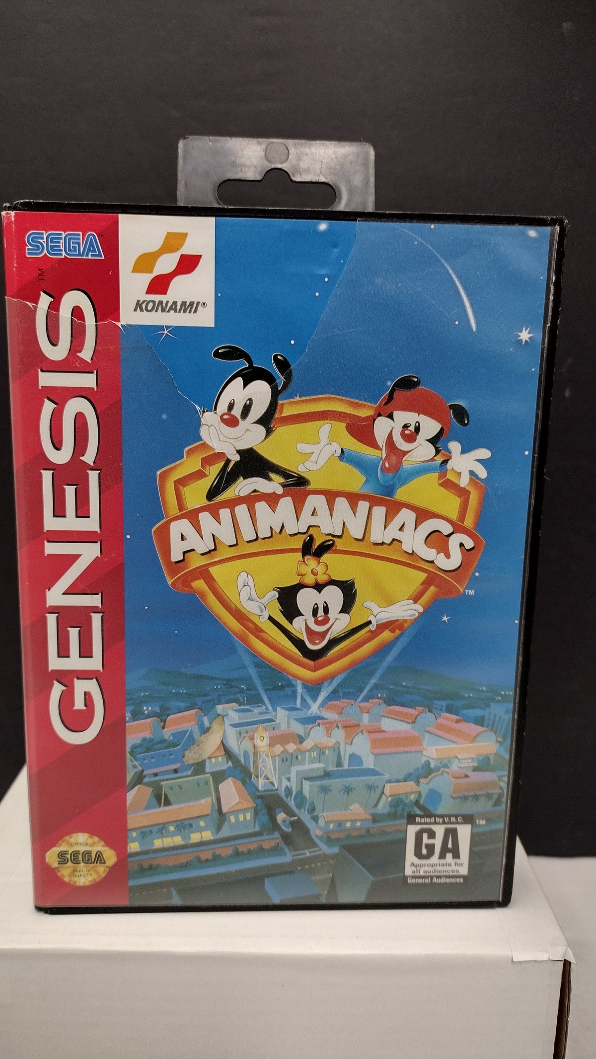 Vintage Animaniacs Sega Genesis Box Only (No Game or Manual)