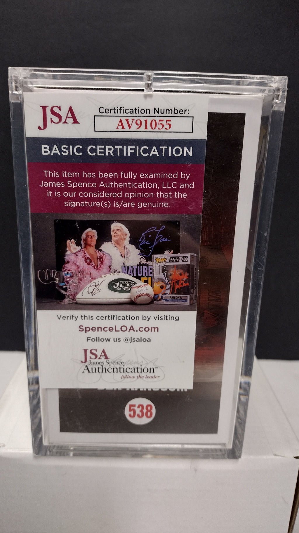 Funko Pop IT Movie Ben Hanscom #538 Signed JSA Authenticated Graded Acrylic Case