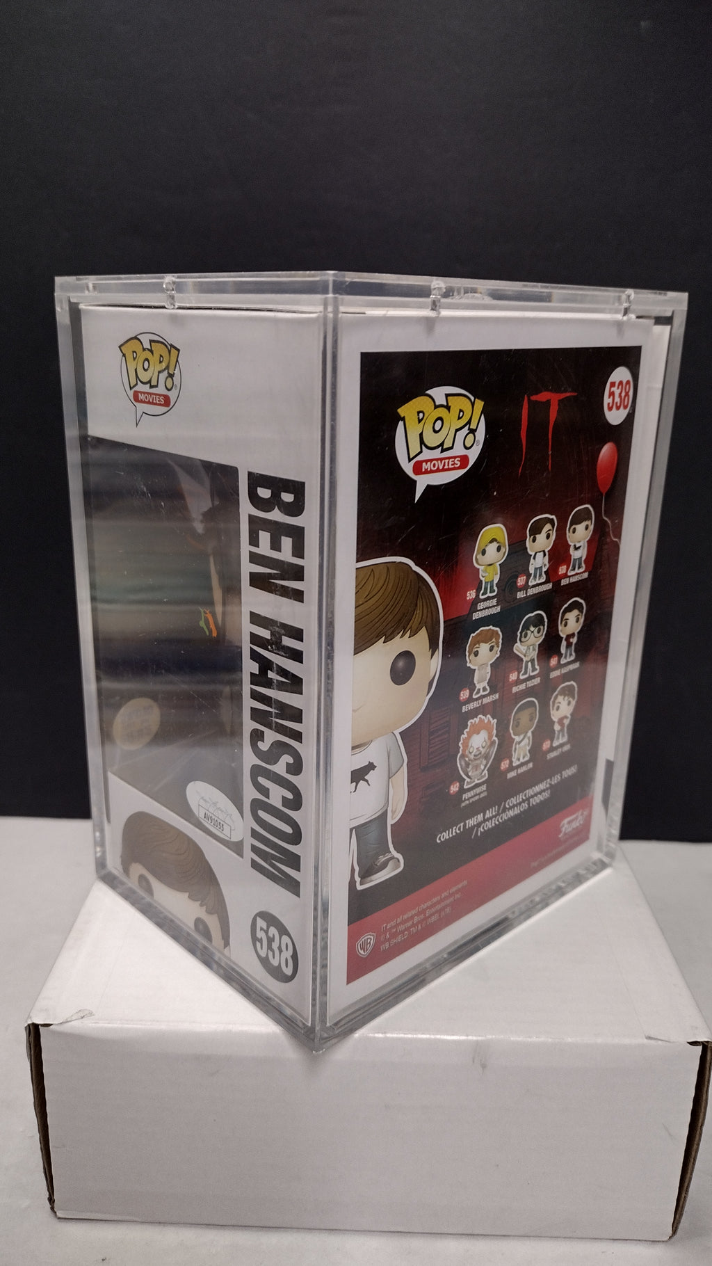 Funko Pop IT Movie Ben Hanscom #538 Signed JSA Authenticated Graded Acrylic Case