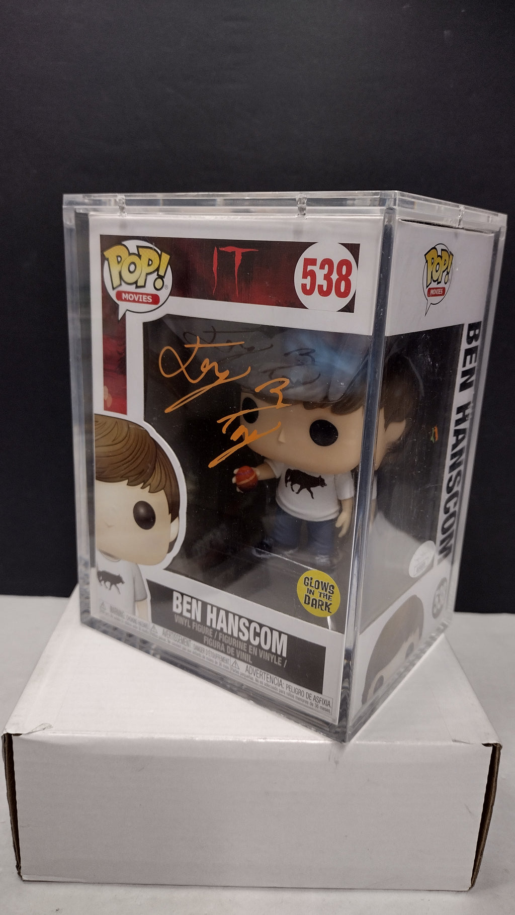 Funko Pop IT Movie Ben Hanscom #538 Signed JSA Authenticated Graded Acrylic Case