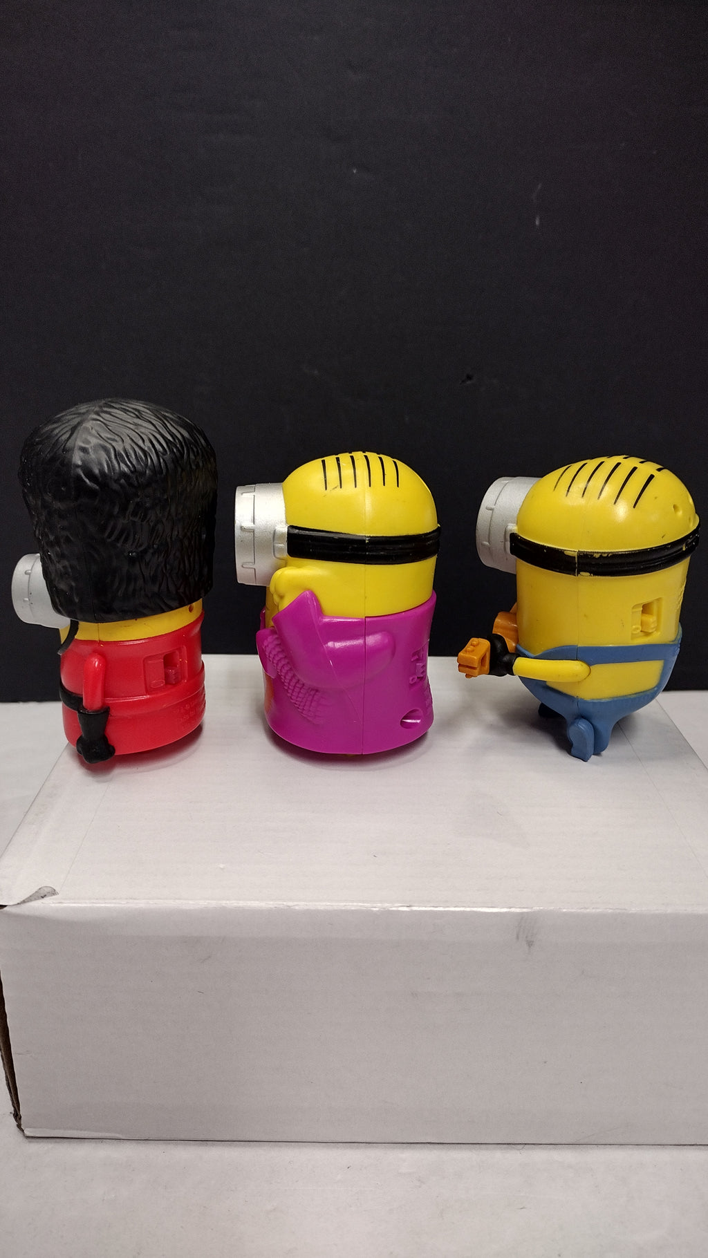 2015 McDonalds Happy Meal Minions Lot 3 Figures Groovy- Guitar- Royal Guard