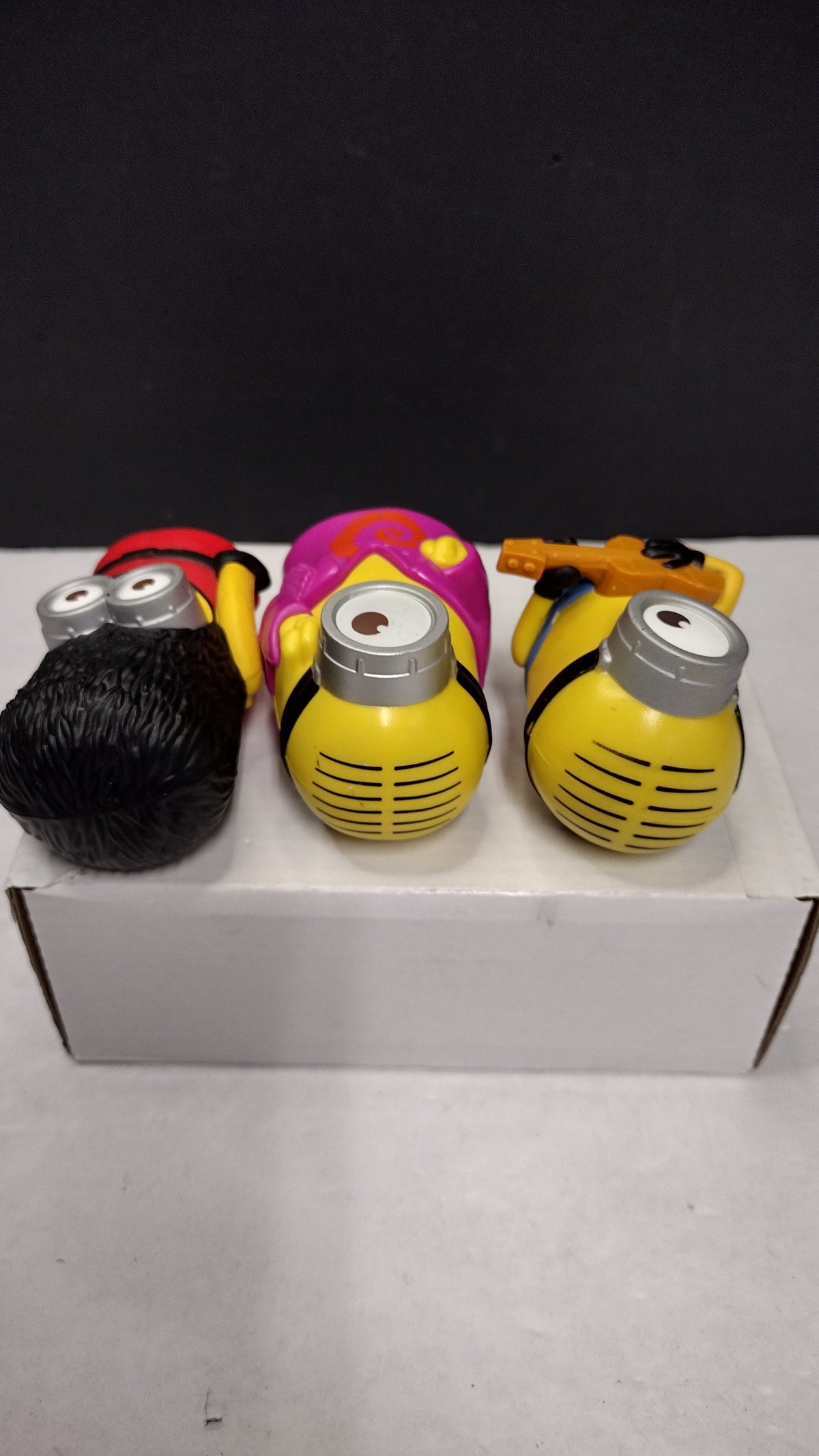 2015 McDonalds Happy Meal Minions Lot 3 Figures Groovy- Guitar- Royal Guard