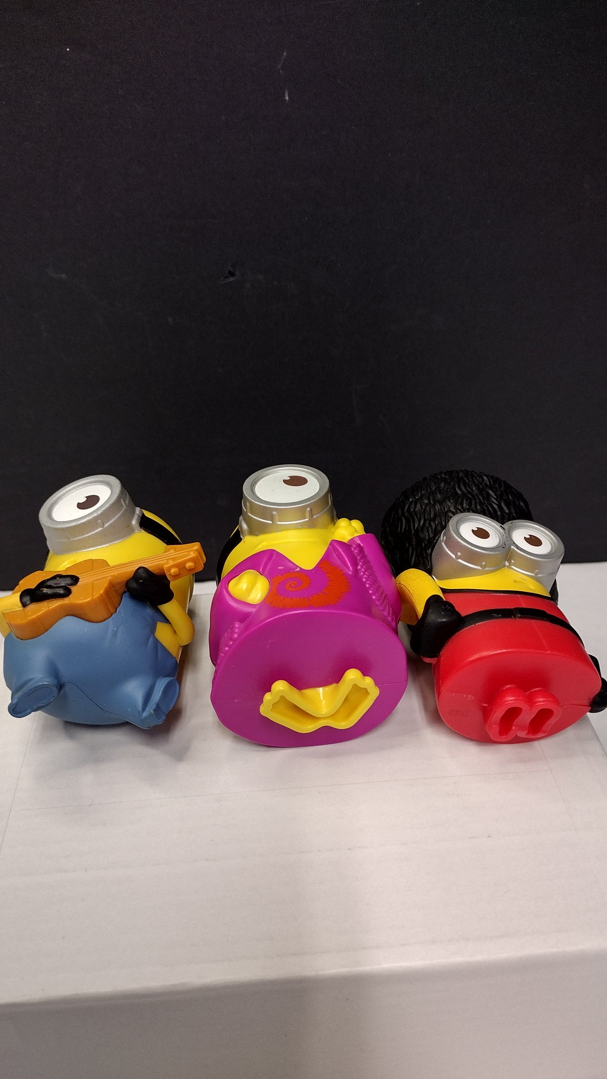 2015 McDonalds Happy Meal Minions Lot 3 Figures Groovy- Guitar- Royal Guard