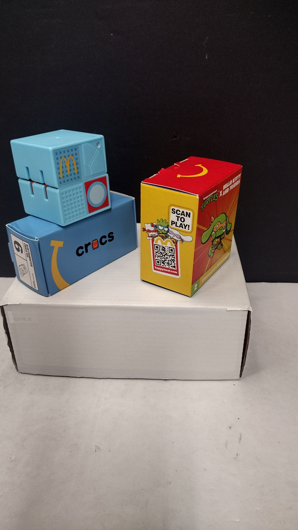 3 Piece McDonalds Happy Meal Toys Lot- TMNT Hello Kitty Cinnamoroll- Torrus- Croc