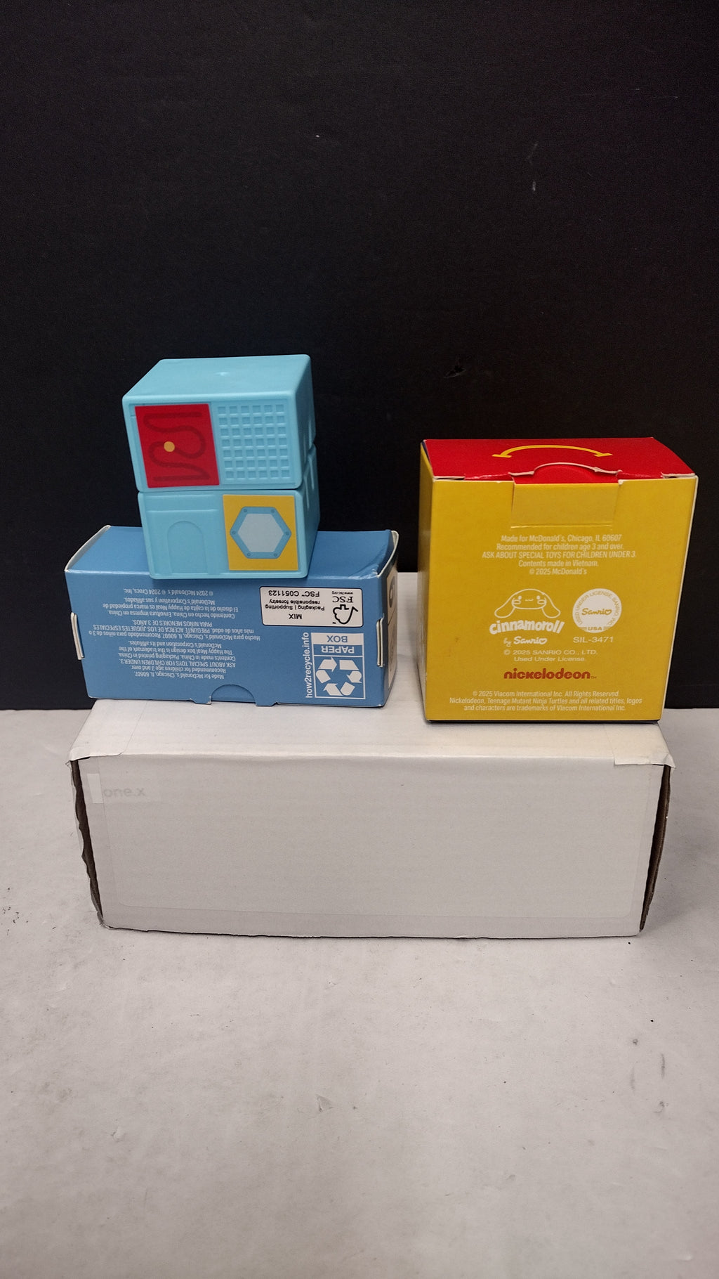 3 Piece McDonalds Happy Meal Toys Lot- TMNT Hello Kitty Cinnamoroll- Torrus- Croc