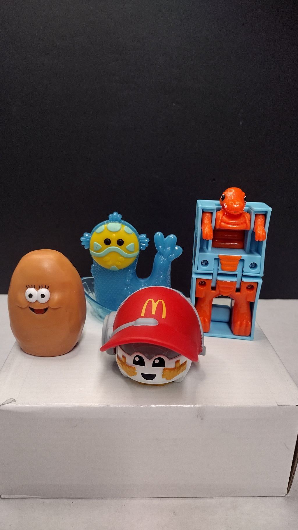 4 Piece McDonalds Happy Meal Lot- Kerwin Frost McNugget- Torrus- Cap-Cap- Alya