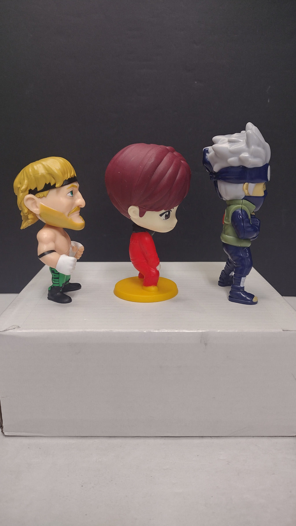 Misc Action Figures Lot of 3: J-Hope BTS- WWE Logan Paul- Naruto Kakashi Hatake