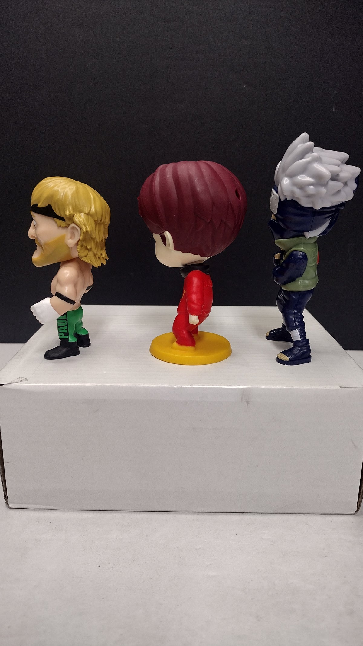 Misc Action Figures Lot of 3: J-Hope BTS- WWE Logan Paul- Naruto Kakashi Hatake