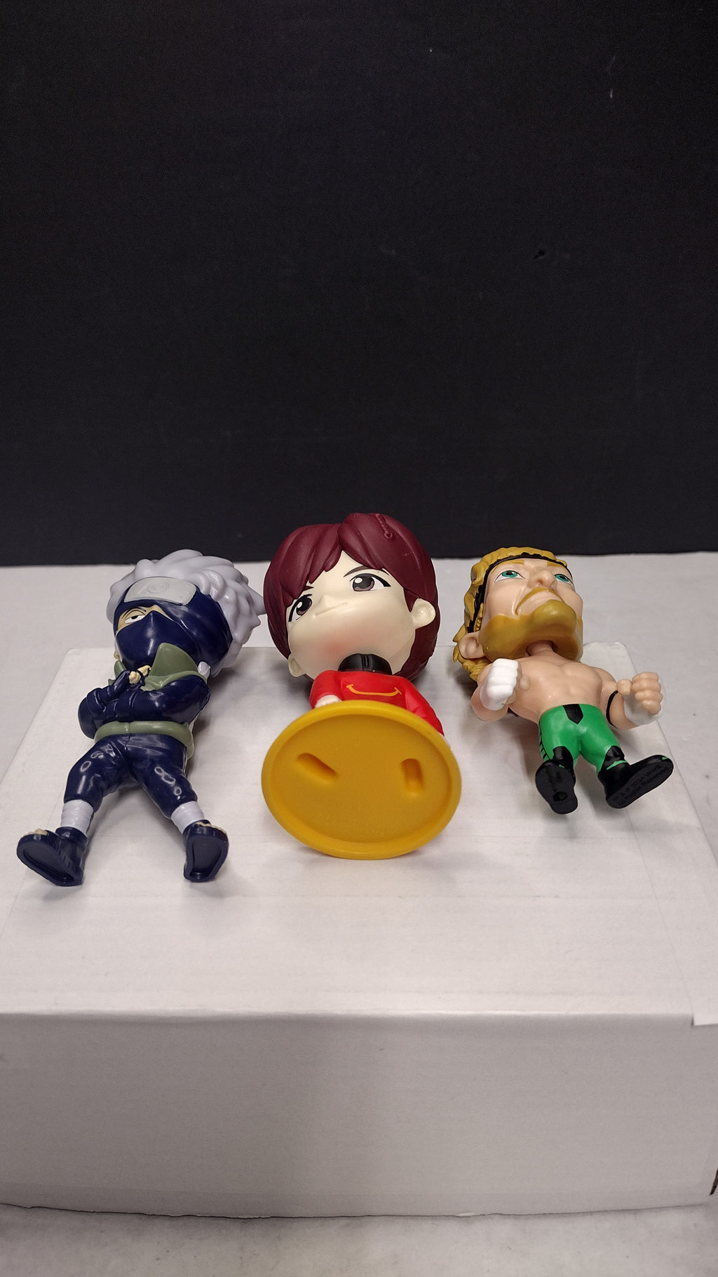 Misc Action Figures Lot of 3: J-Hope BTS- WWE Logan Paul- Naruto Kakashi Hatake