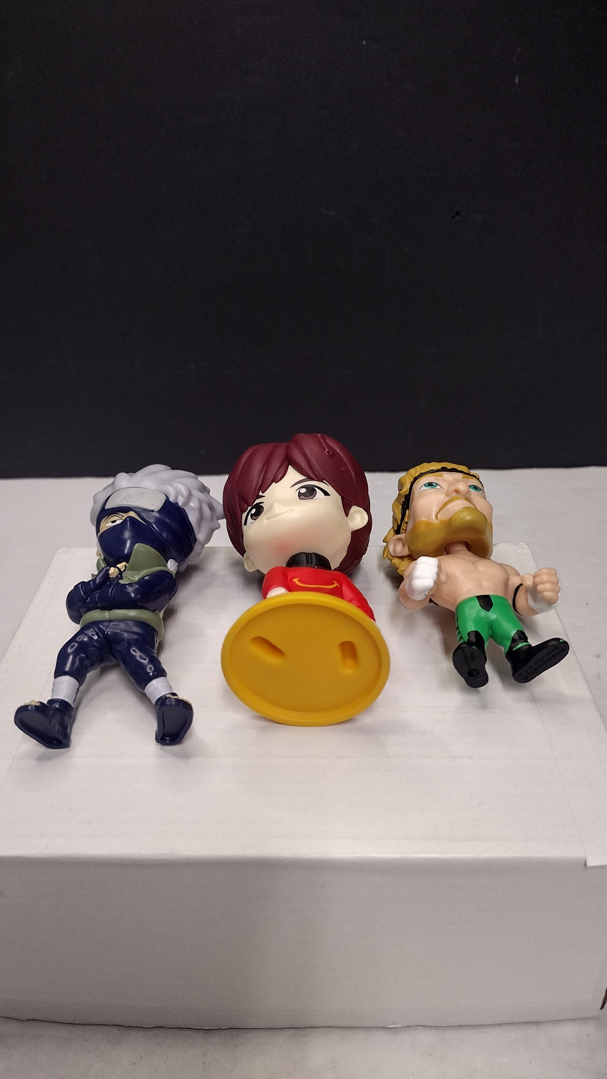 Misc Action Figures Lot of 3: J-Hope BTS- WWE Logan Paul- Naruto Kakashi Hatake