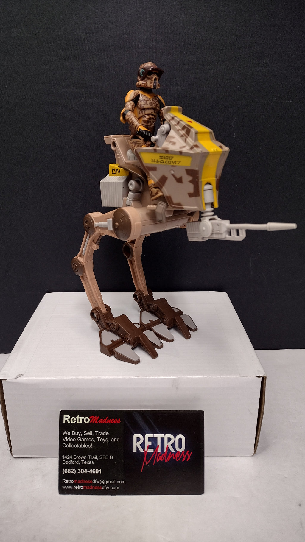 Star Wars Clone Wars AT-RT Walker Vehicle with ARF Trooper Boil