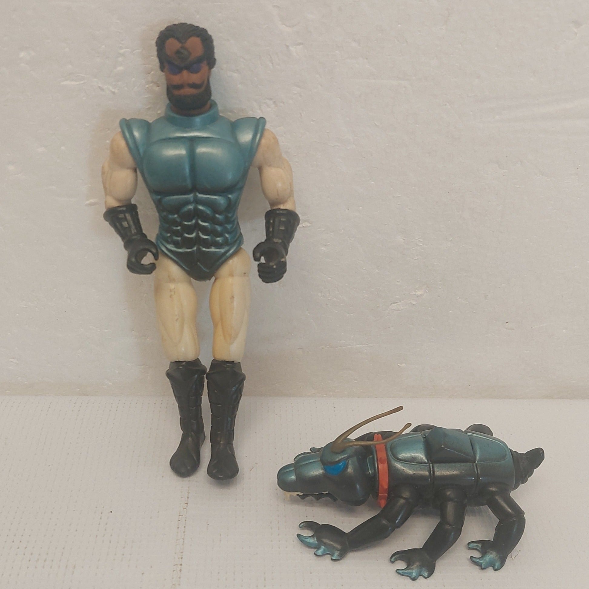 1984 Coleco Sectaurs Mantor and Bituar Lot Incomplete