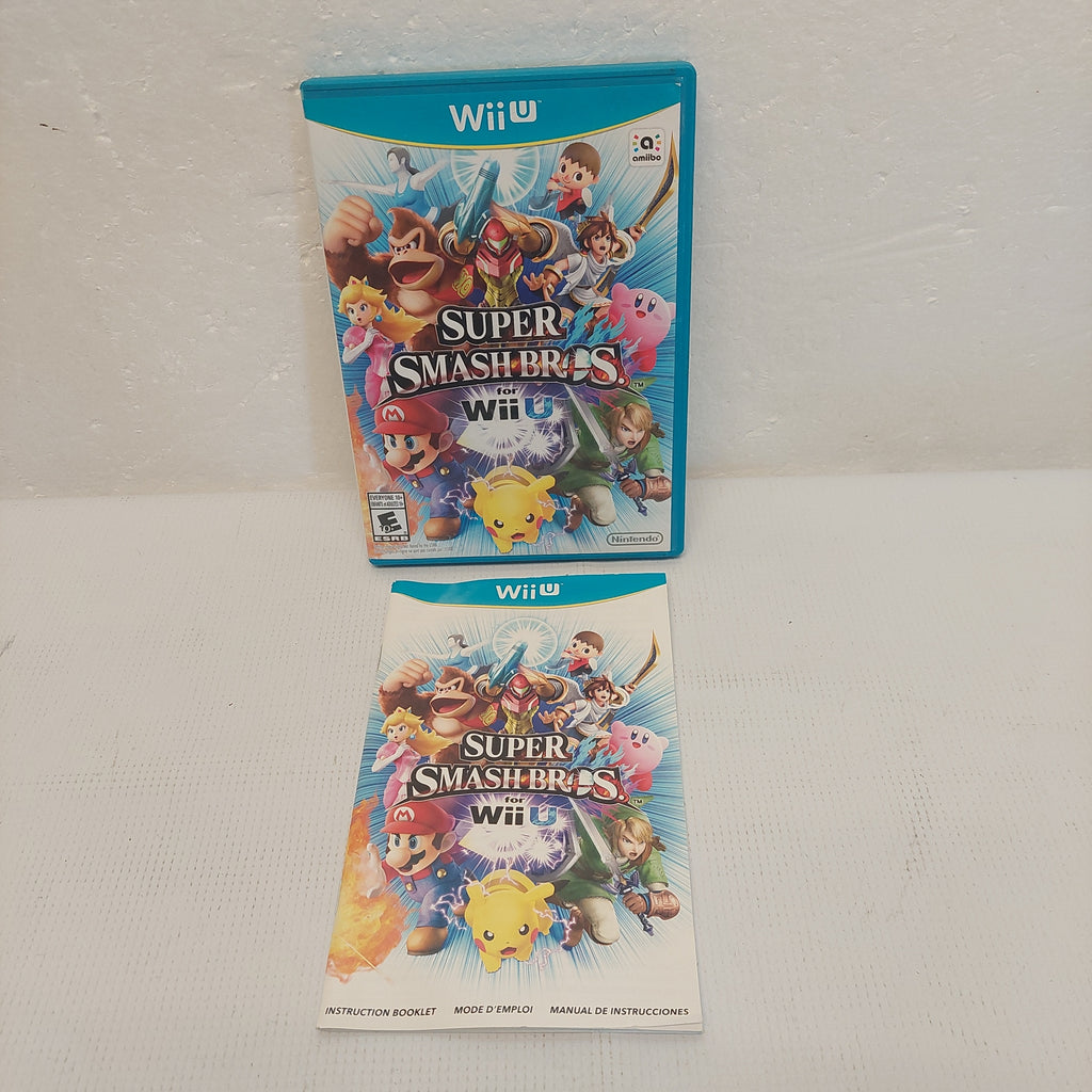 Nintendo Wii U Super Smash Bros. Case and Manual ONLY No Game