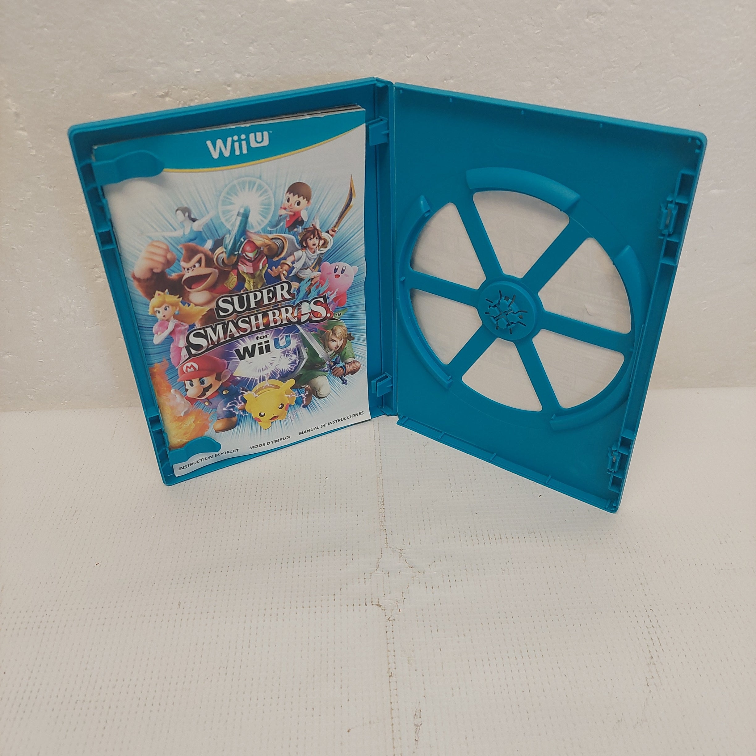 Nintendo Wii U Super Smash Bros. Case and Manual ONLY No Game