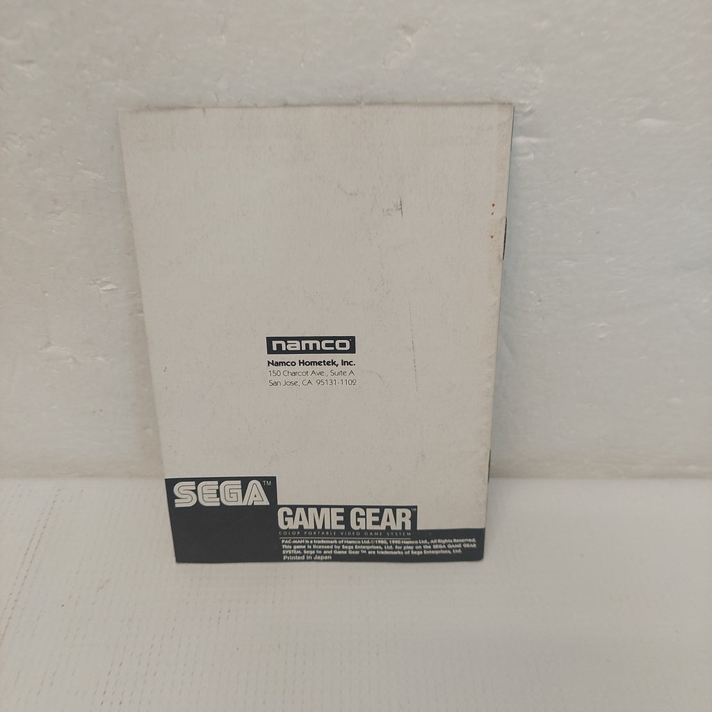 Pac-Man Sega Game Gear Manual ONLY