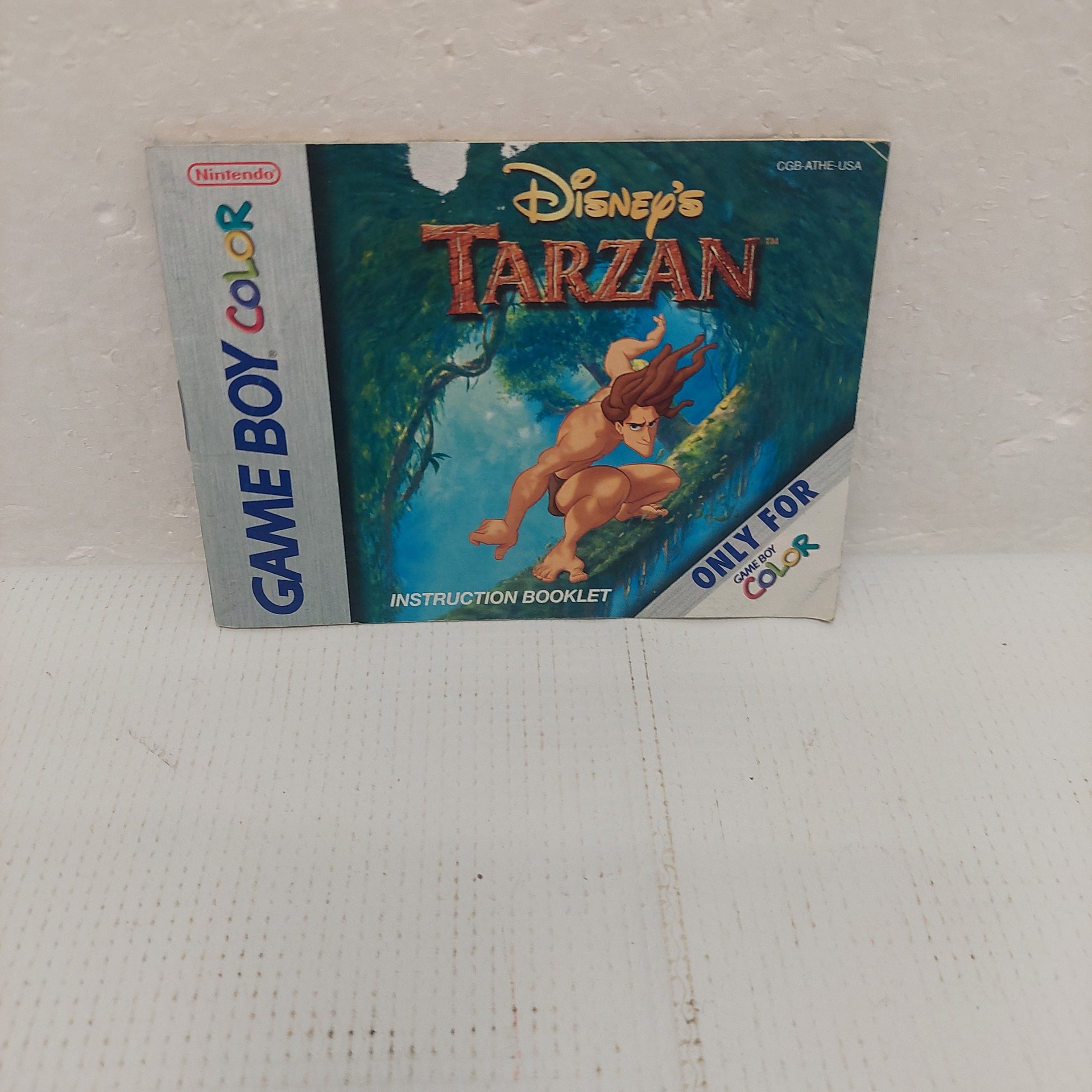 Disney's Tarzan Nintendo Game Boy Color Instruction Manual ONLY