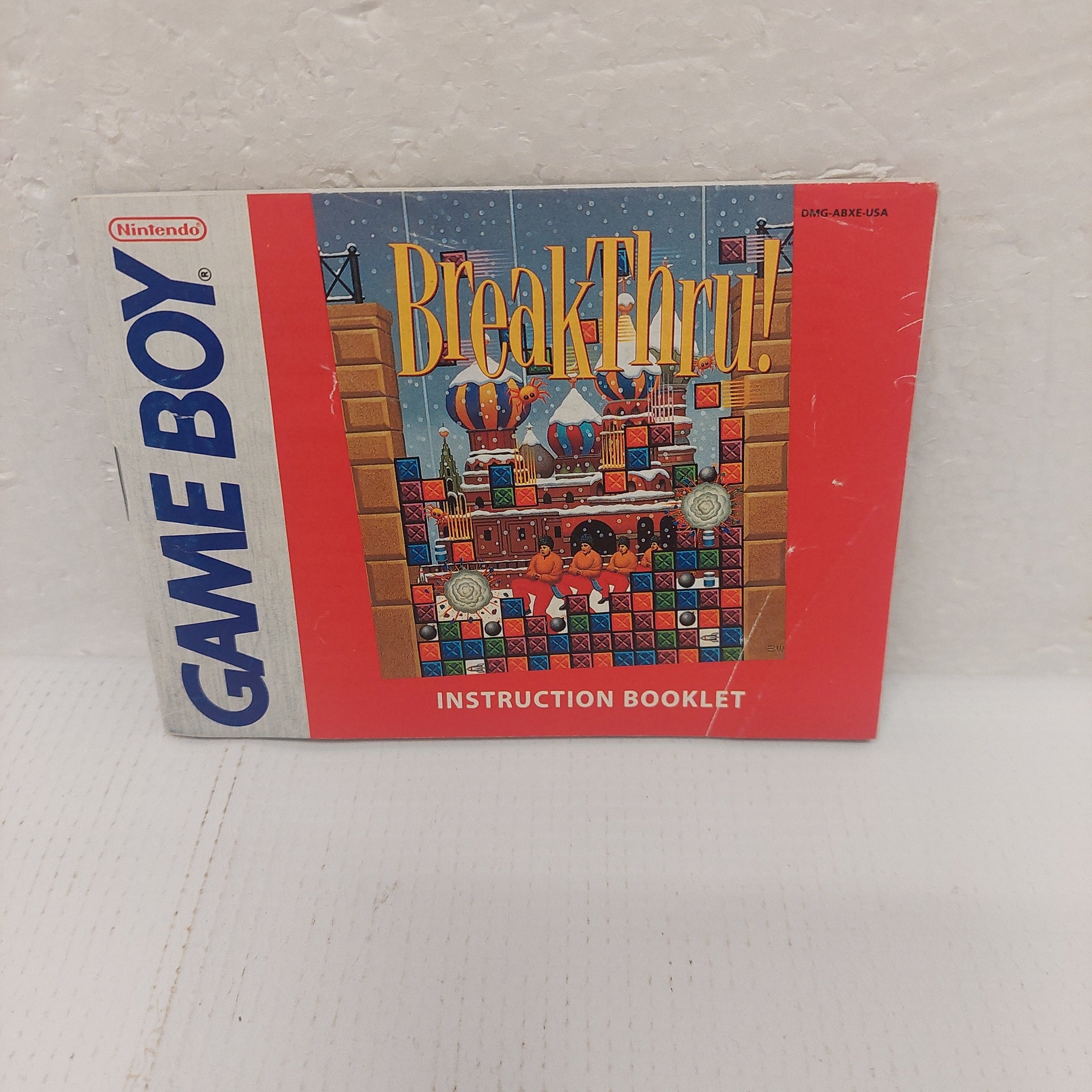 Nintendo Game Boy BreakThru Instruction Manual
