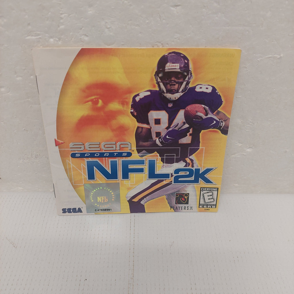 Sega Sports NFL 2K Dreamcast Instruction Manual ONLY