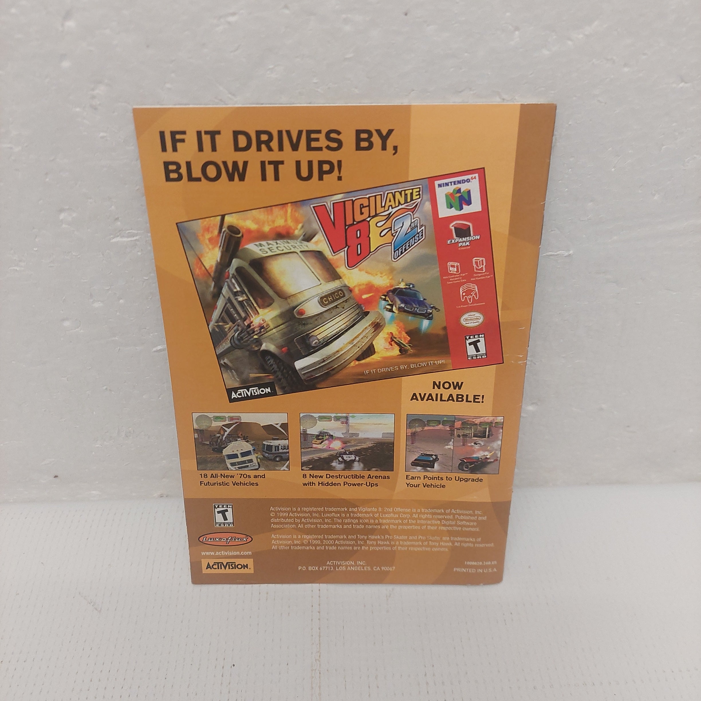 Tony Hawk's Pro Skater Nintendo 64 Instruction Manual ONLY