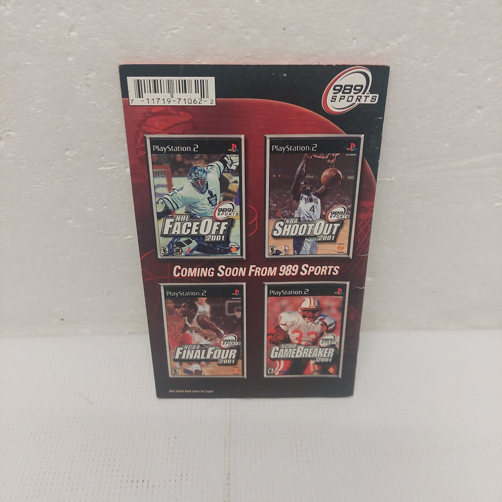 NFL Gameday 2001 PS2 Instruction Manual ONLY