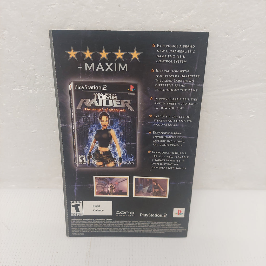 The Italian Job PS2 Instruction Manual ONLY
