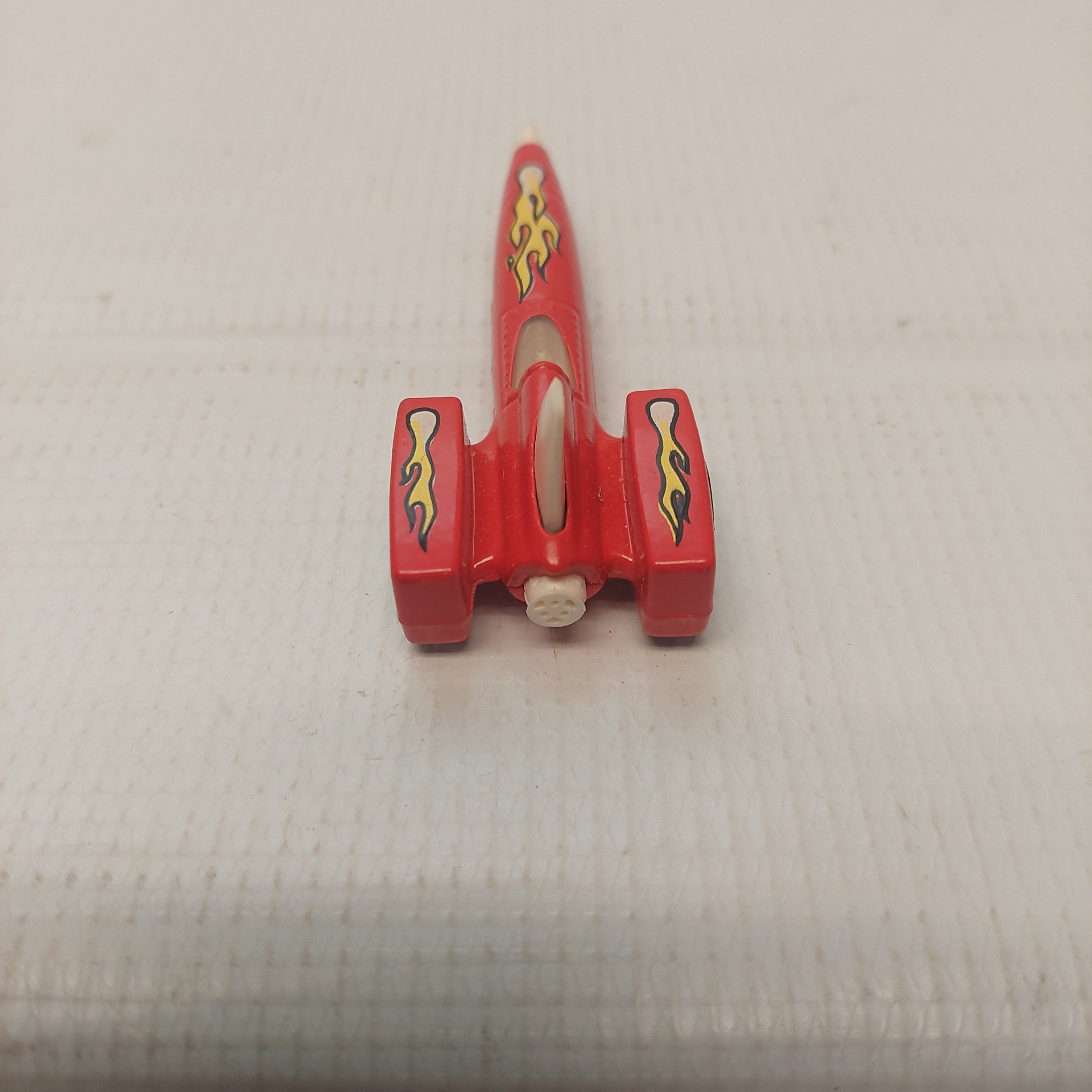 Hot Wheels Land Speed Vintage Red Jet Rocket Car Yellow Flames