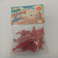 The Battle of the Alamo 1995 Red Soldier Figure Set New in Bag