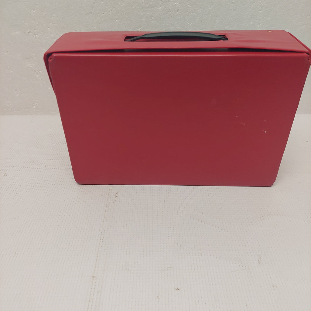 Vintage Red Car Case Holds 24 Cars