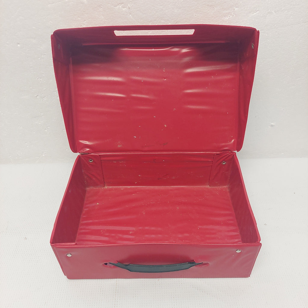 Vintage Red Car Case Holds 24 Cars