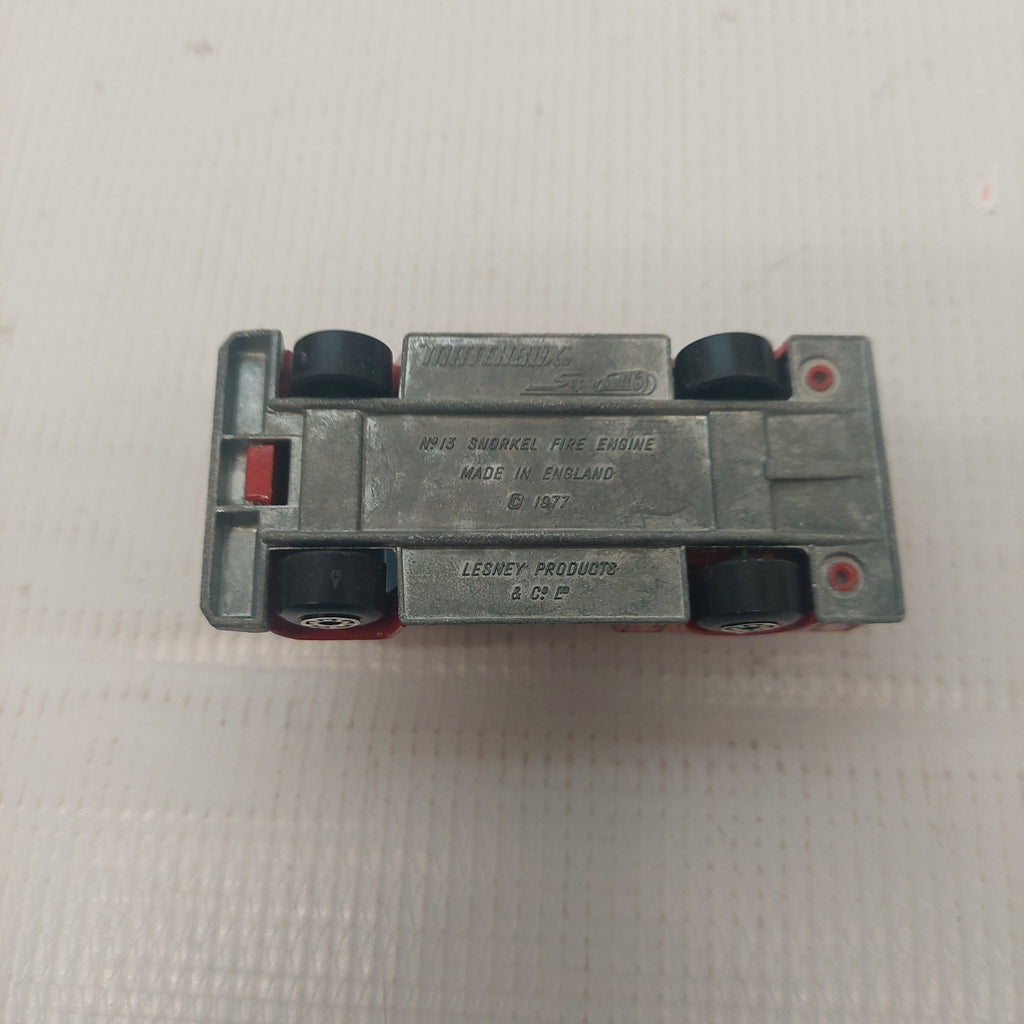 Matchbox Superfast #13 Snorkel Fire Engine 1977