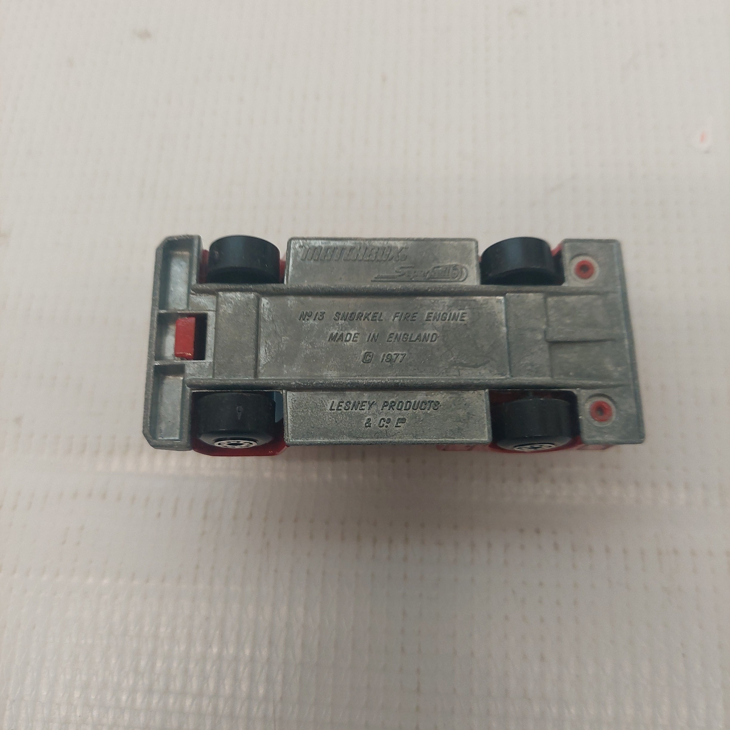 Matchbox Superfast #13 Snorkel Fire Engine 1977