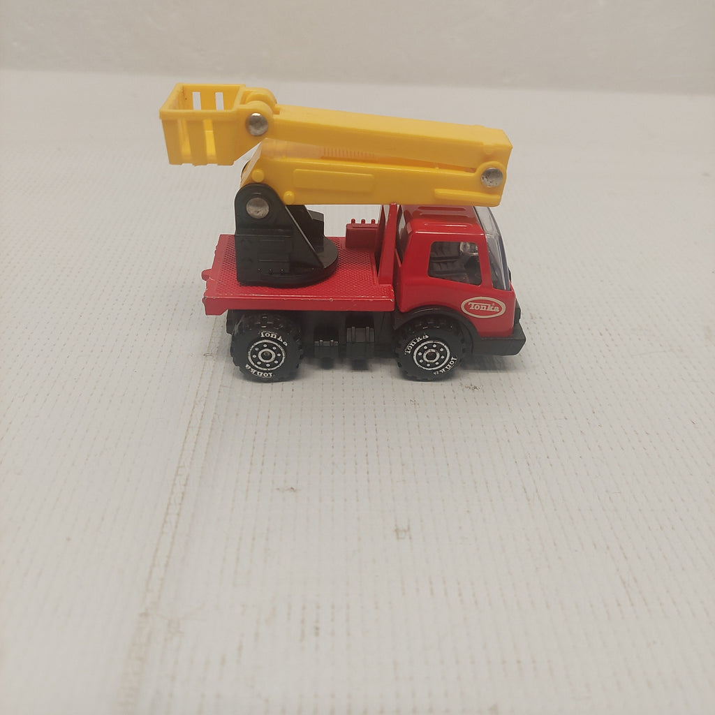 Vintage Tonka Red and Yellow Bucket Truck