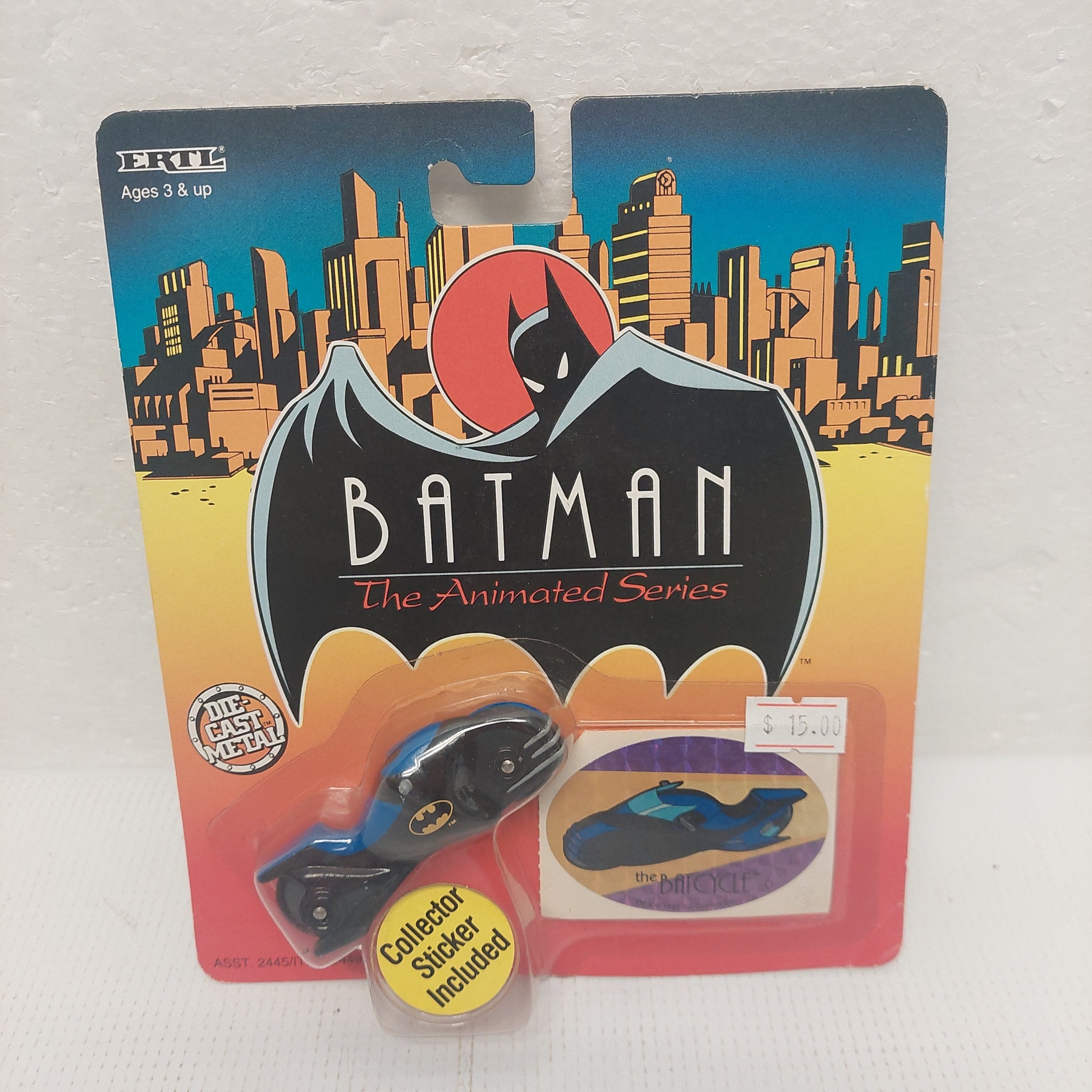 Batman The Animated Series The Batcycle Die-Cast Metal