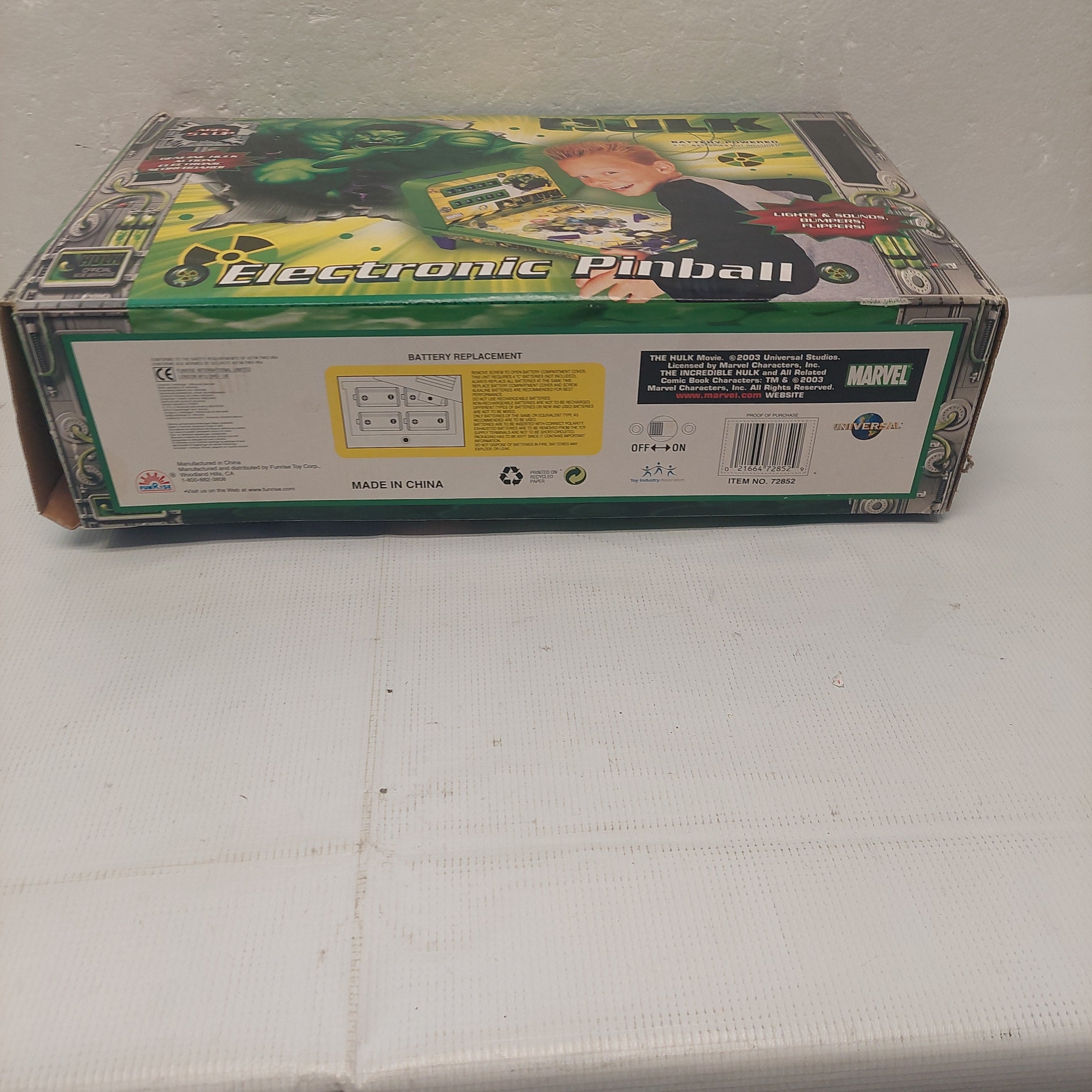 Marvel Hulk Electronic Pinball 2003