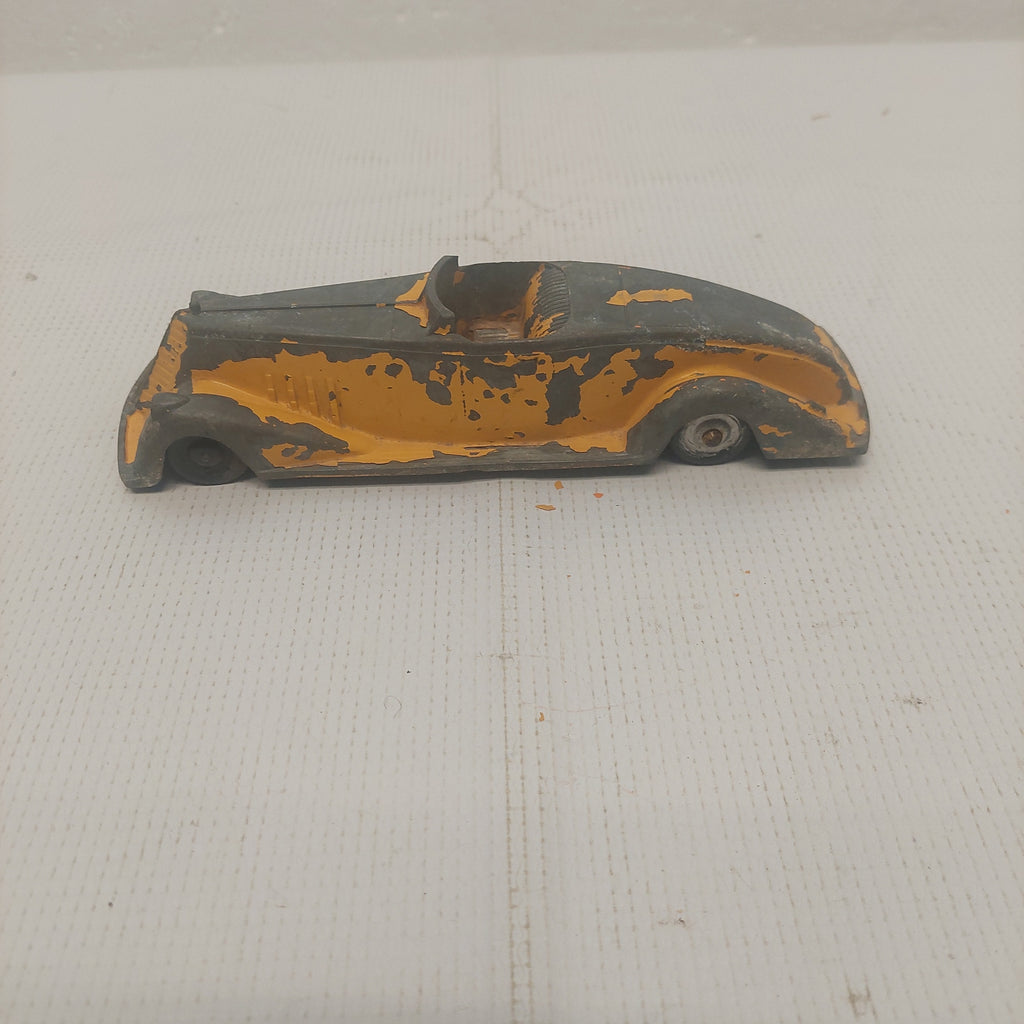 Vintage Metal Masters Speedster Yellow Convertible Die Cast Car
