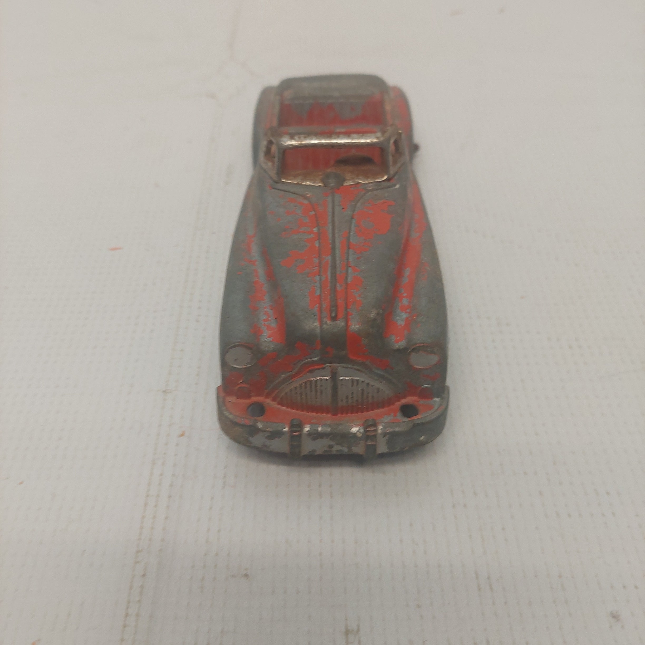 Vintage 1940-1950's Hubley Kiddie Toy Red Convertible Missing Rear Wheels