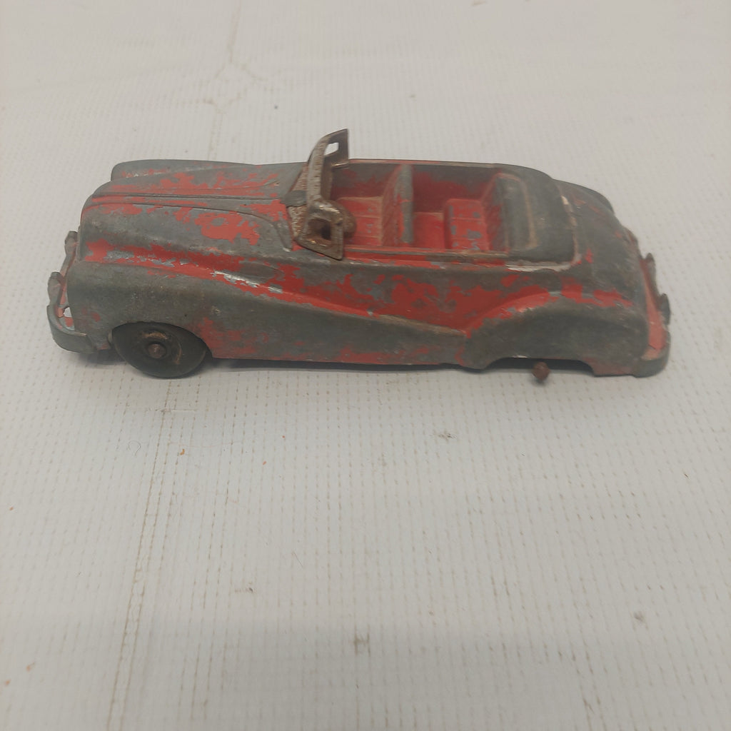Vintage 1940-1950's Hubley Kiddie Toy Red Convertible Missing Rear Wheels