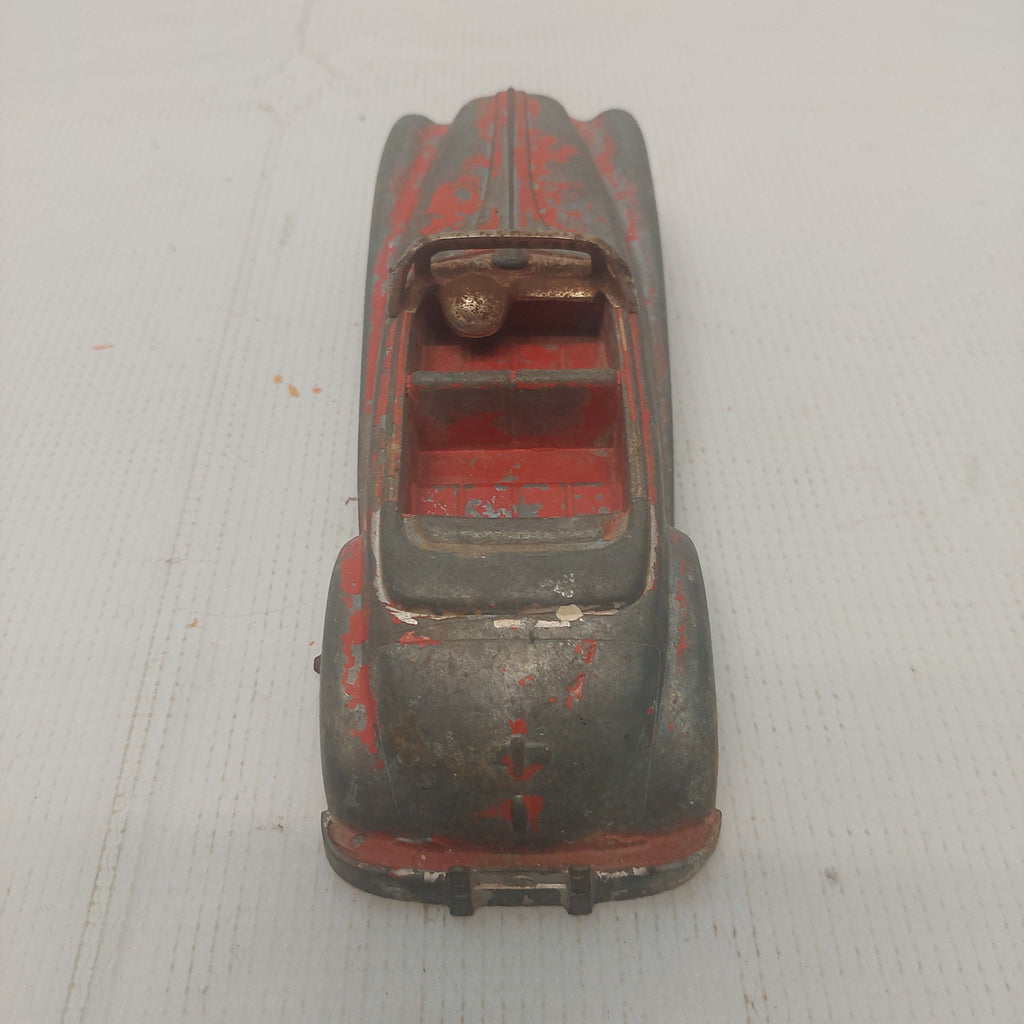 Vintage 1940-1950's Hubley Kiddie Toy Red Convertible Missing Rear Wheels