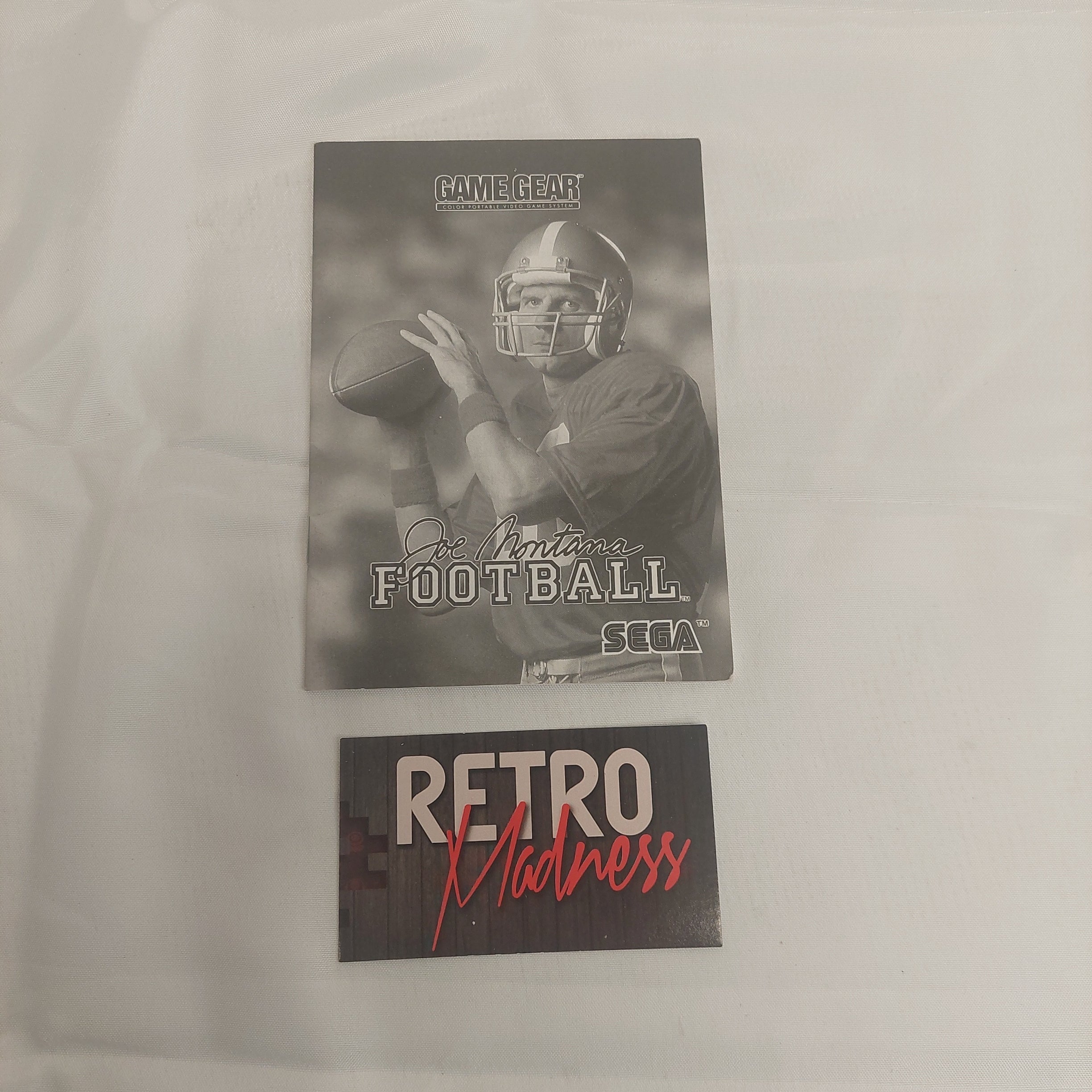 Joe Montana Football Sega Game Gear Manual ONLY
