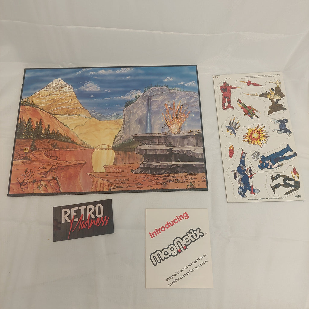 Vintage Magnetix Centurions Power Xtreme 9x12 Playboard with Magnets