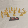 Lot of Yellow Plastic Indian Figures