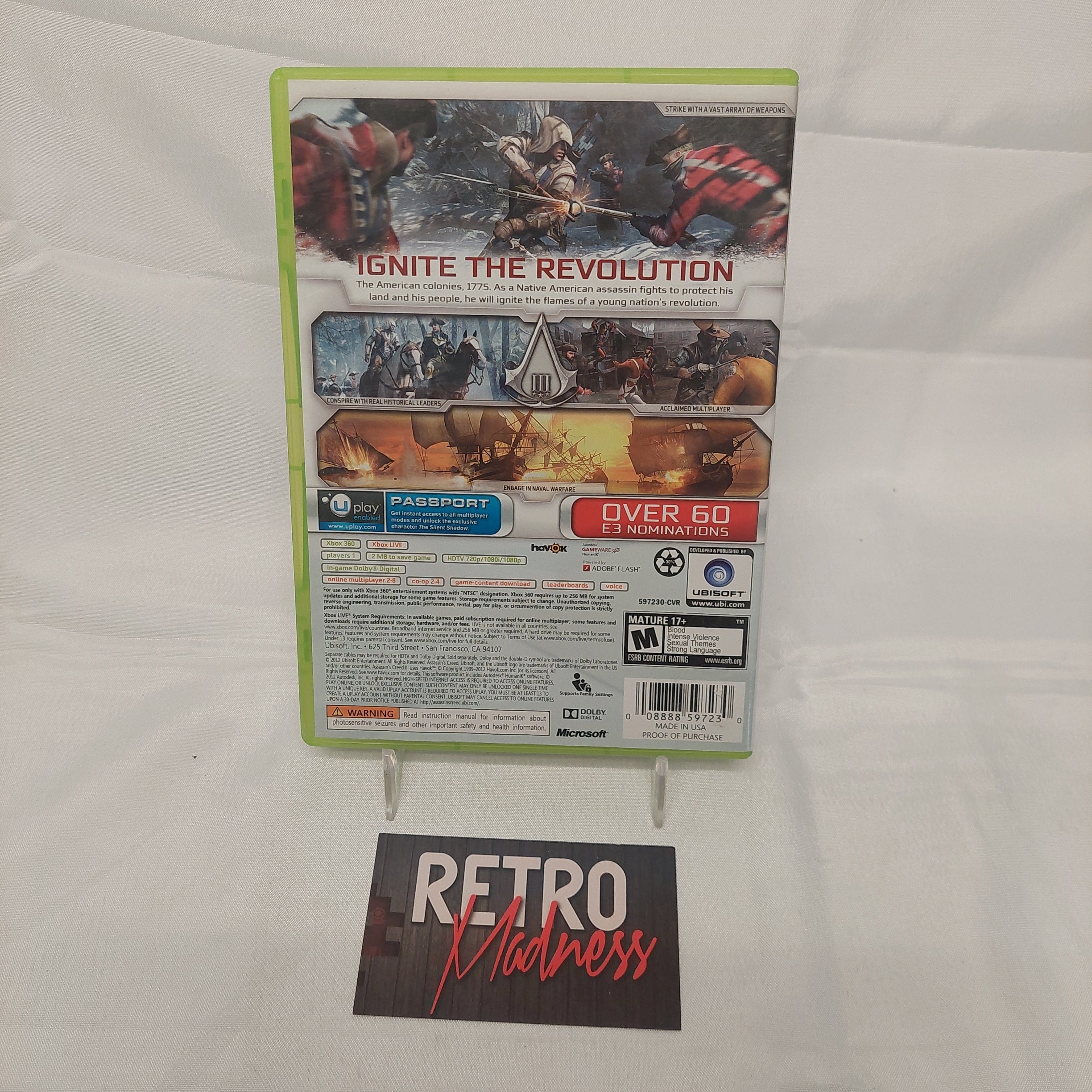 Xbox 360 Assassin's Creed III GameStop Edition Video Game