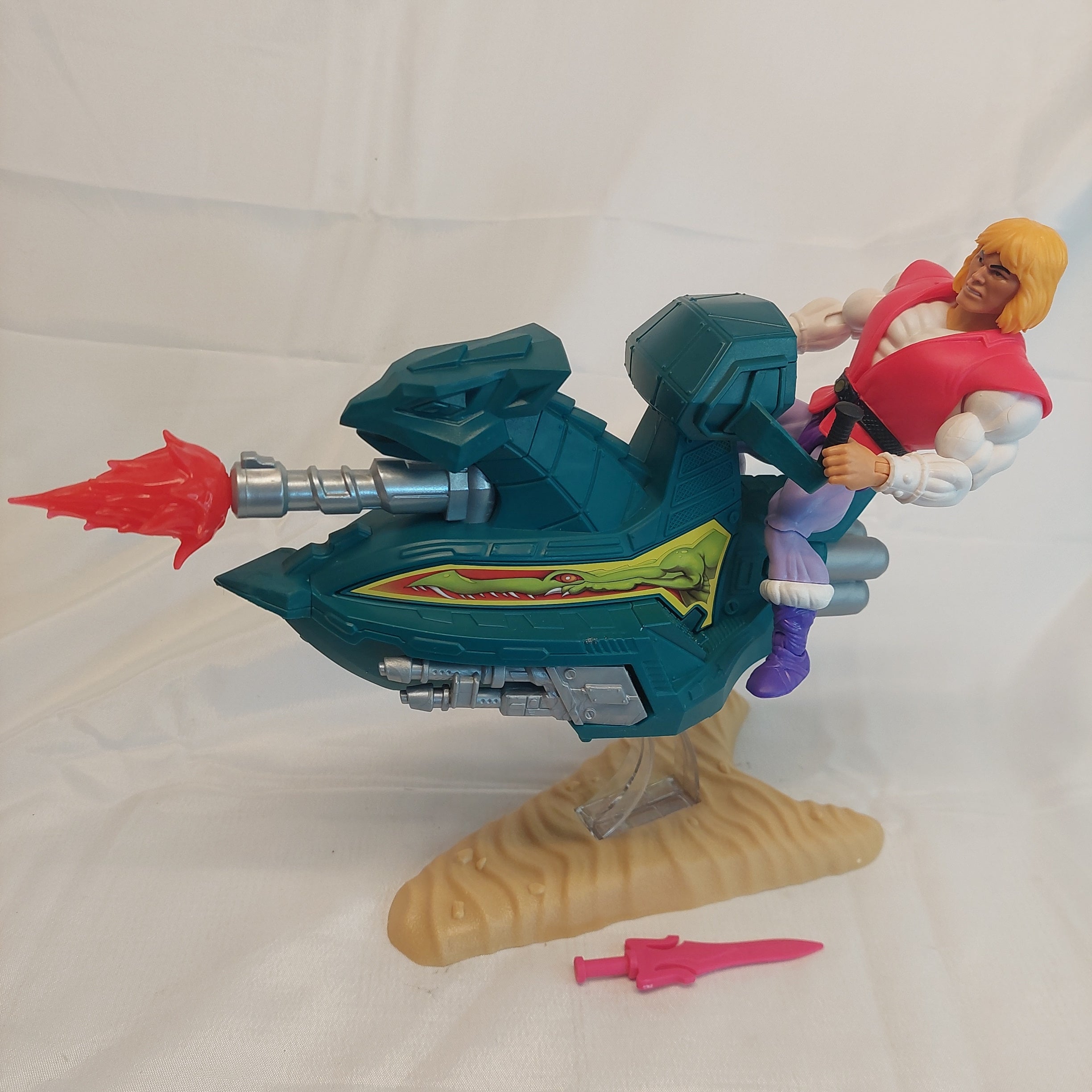 Masters of the Universe Origins Sky Sled with Prince Adam Figure
