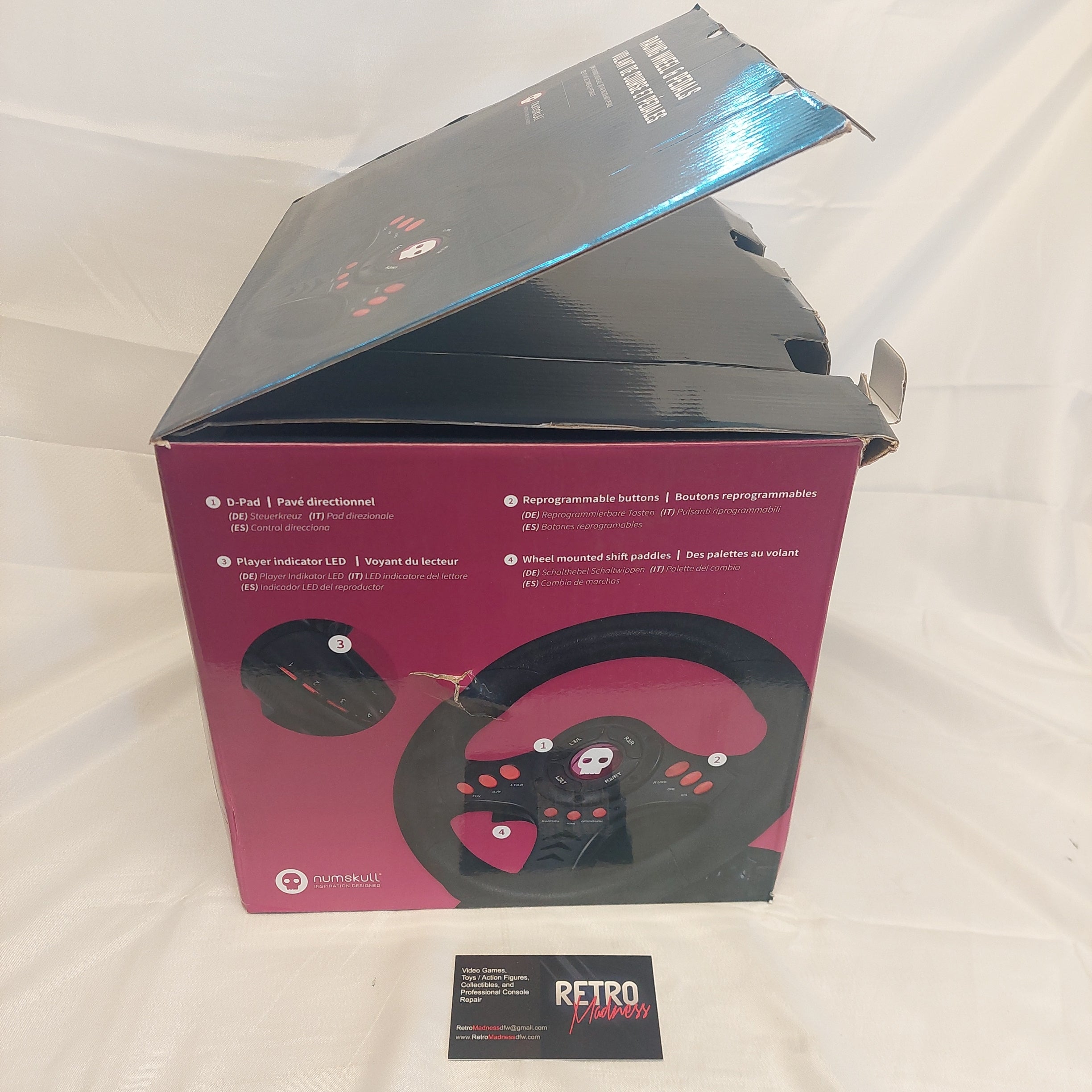 Numskull Racing Wheel & Pedals PS3 PS4 Xbox PC