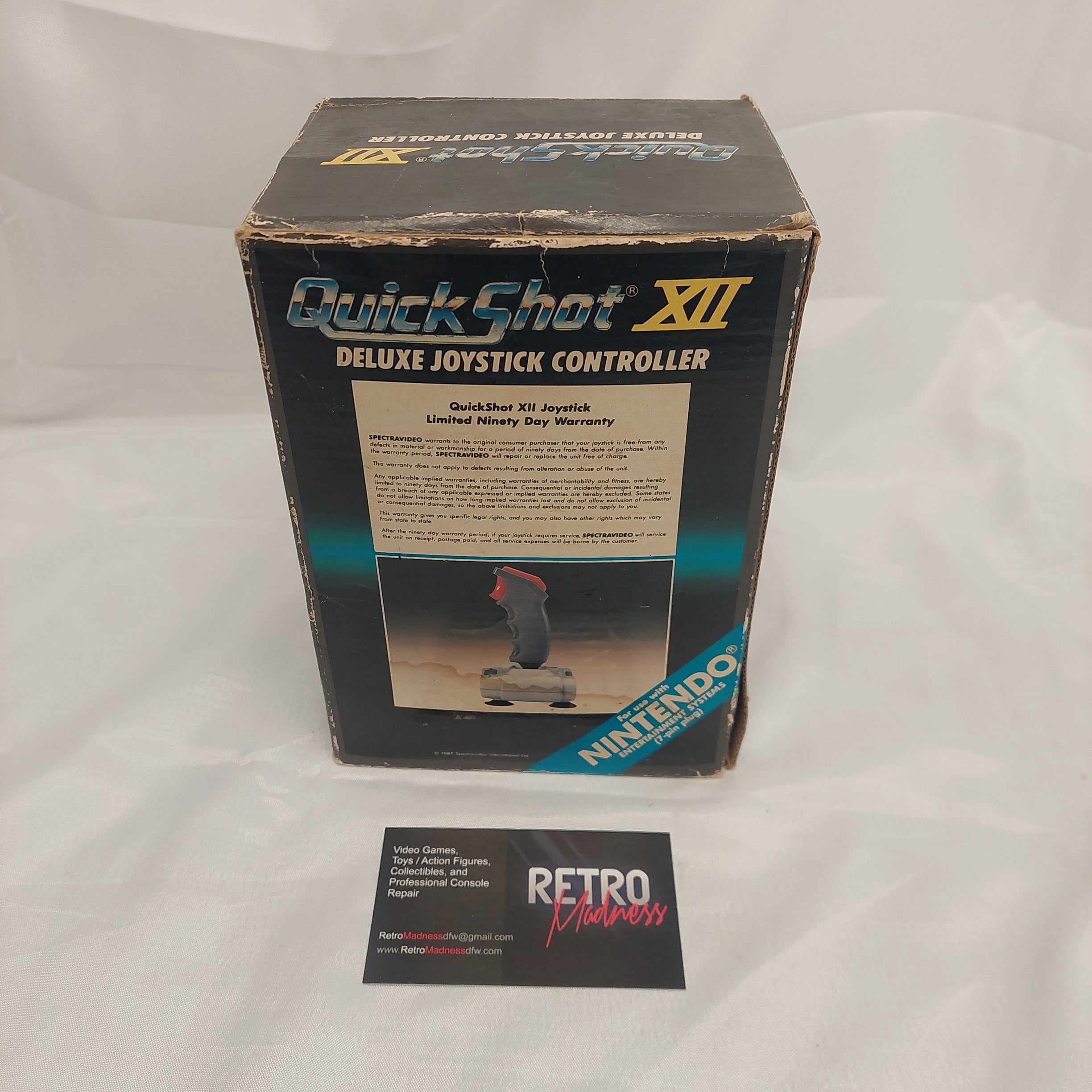 Quick Shot XII Deluxe Joystick Controller with Box for Nintendo NES Tested