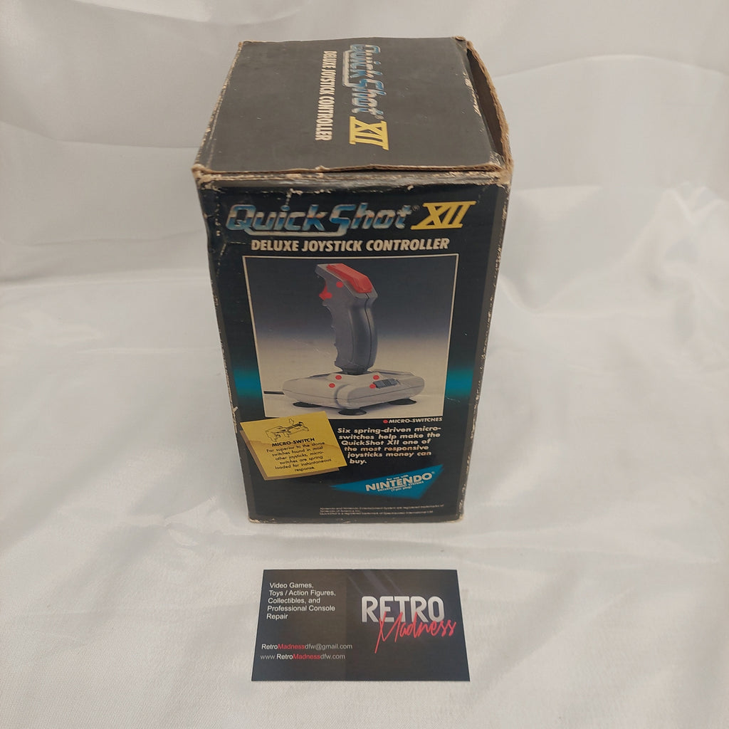 Quick Shot XII Deluxe Joystick Controller with Box for Nintendo NES Tested