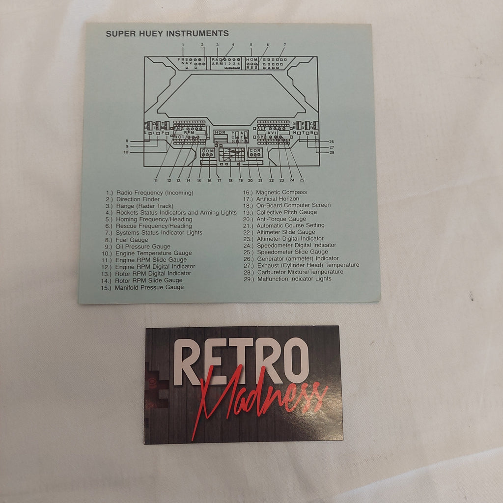 Super Huey Computer Program Diskette Atari XL/XE and Manual Untested