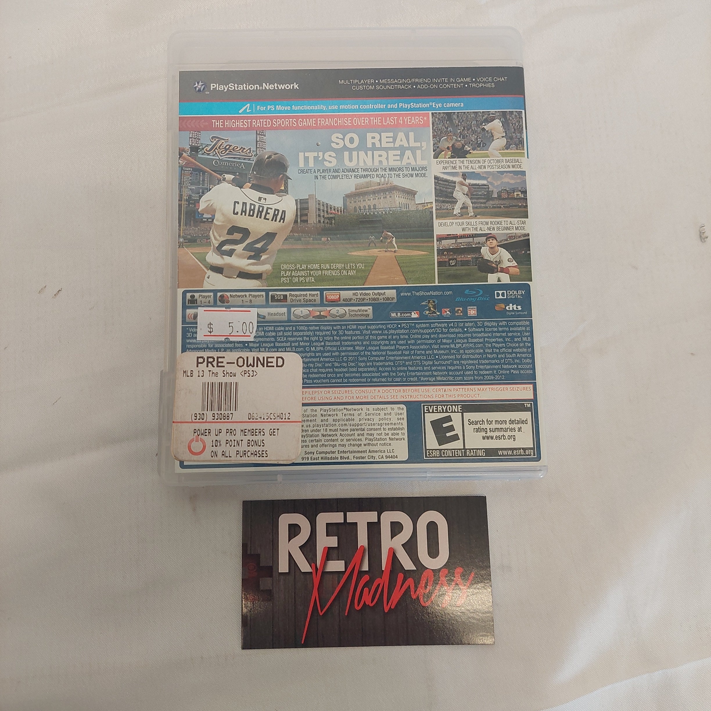 PlayStation 3 PS3 MLB 13 The Show Video Game