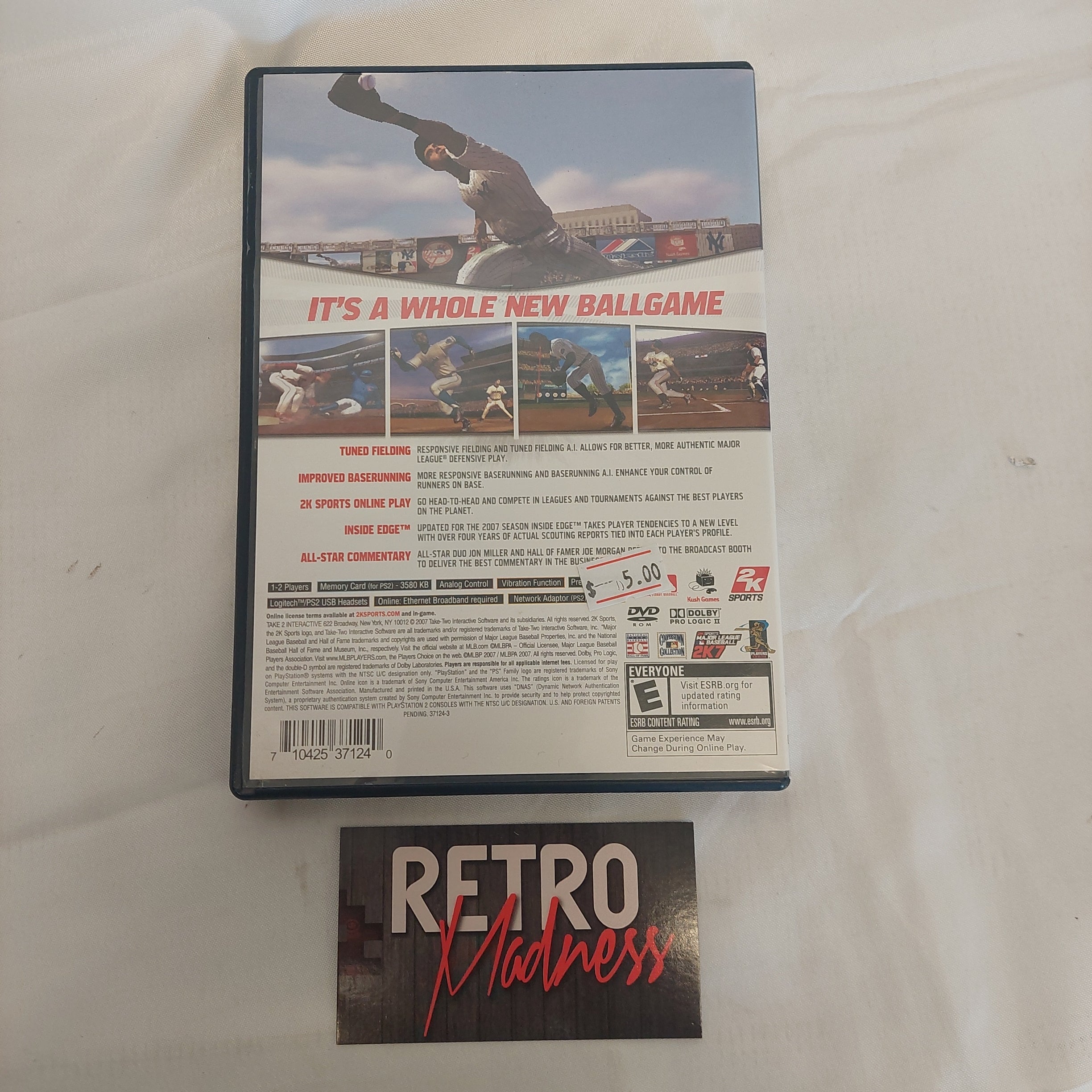 PlayStation 2 PS2 Major League Baseball 2K7