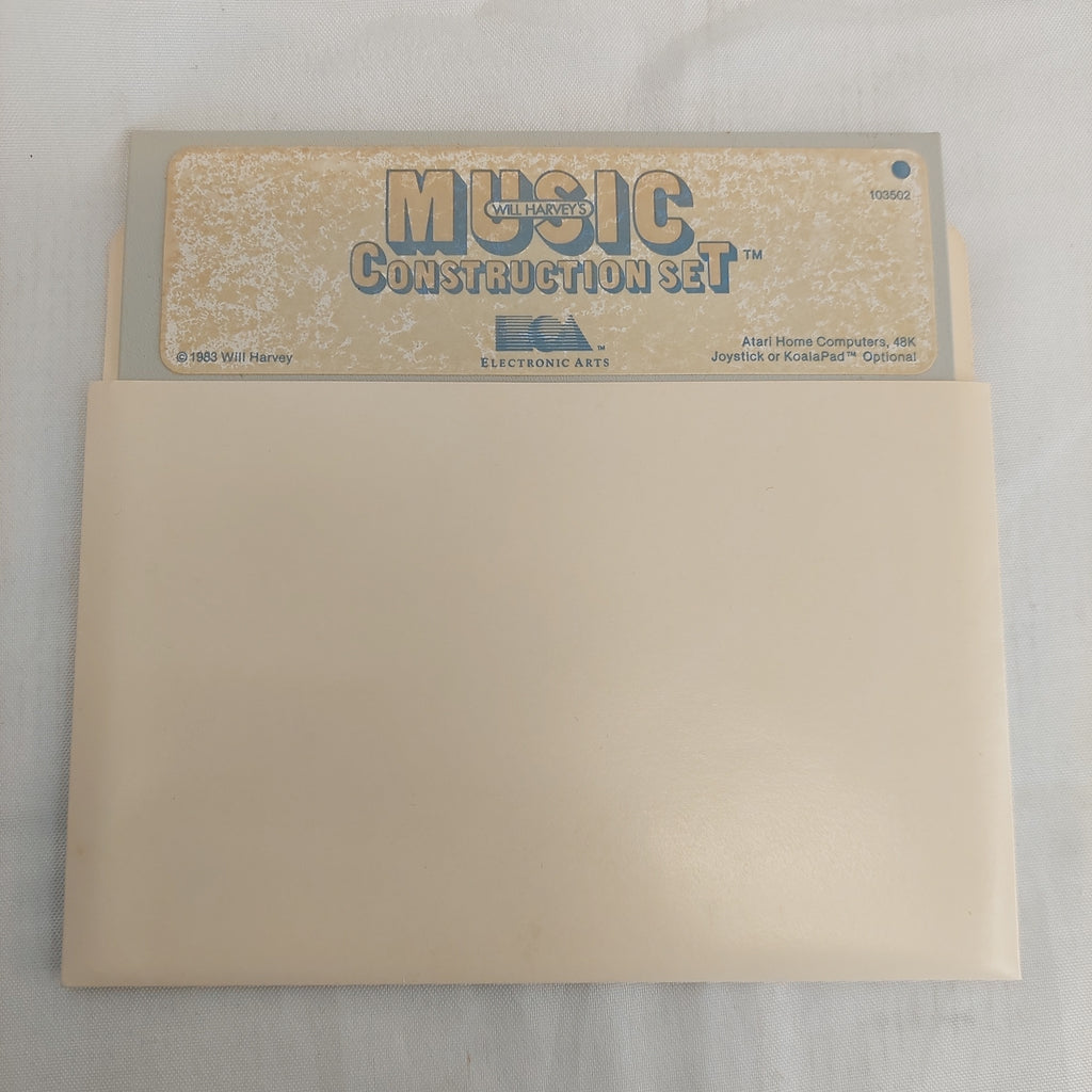 Vintage Will Harvey's Music Construction Set Floppy Disk Atari Untested